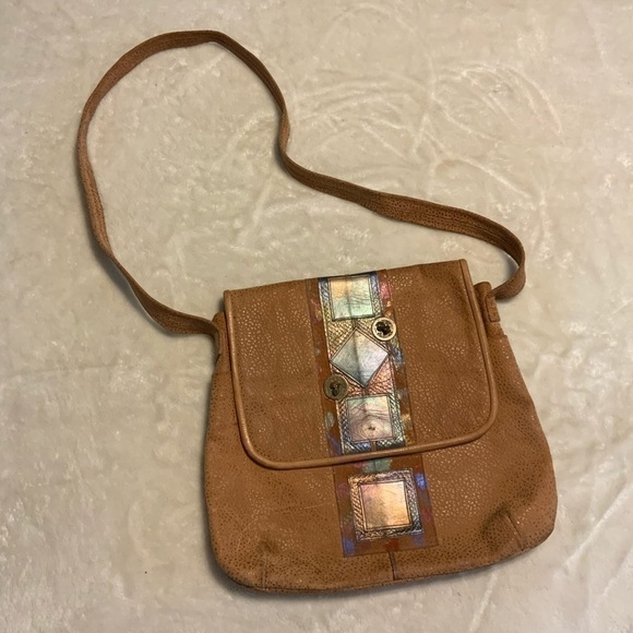 Vintage Pat Smiley Leather Pebbled Shoulder Bag